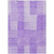 5' X 8' Lavender And Purple Striped Washable Indoor Outdoor Area Rug