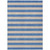 3' X 5' Tan Striped Washable Non Skid Indoor Outdoor Area Rug