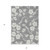 3' X 5' Gray And Ivory Floral Washable Indoor Outdoor Area Rug Transitional Style - Gray, Ivory Color