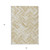 5' X 8' Beige Tan And Ivory Geometric Washable Indoor Outdoor Area Rug - Beige, Tan, Ivory