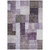 3' X 5' Eggplant Black And Lavender Geometric Washable Indoor Outdoor Area Rug