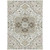 3' X 5' Ivory And Brown Oriental Washable Indoor Outdoor Area Rug