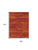 9' X 12' Red And Orange Abstract Indoor Outdoor Area Rug