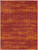 9' X 12' Red And Orange Abstract Indoor Outdoor Area Rug