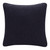 20" X 20" Black Linen Zippered Pillow