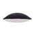 20" X 20" Black Linen Zippered Pillow