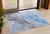 3' X 5' Sky Blue And Gray Abstract Washable Indoor Outdoor Area Rug - Sky Blue, Gray