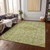 5' X 8' Sage Medallion Washable Indoor Outdoor Area Rug