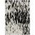5' X 8' Black And Ivory Abstract Washable Indoor Outdoor Area Rug Transitional Style - Black, Ivory Color