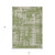 5' X 8' Green And Beige Abstract Washable Indoor Outdoor Area Rug - Green, Beige