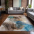 3' X 5' Beige Abstract Washable Non Skid Indoor Outdoor Area Rug Transitional Style - Beige Color
