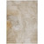 5' X 8' Beige Abstract Washable Non Skid Indoor Outdoor Area Rug Transitional Style - Beige Color