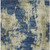 5' X 8' Navy Blue And Beige Abstract Washable Indoor Outdoor Area Rug