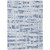 5' X 8' Blue Ivory And Sky Blue Striped Washable Indoor Outdoor Area Rug