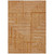 5' X 8' Copper And Ivory Geometric Washable Indoor Outdoor Area Rug Transitional Style - Copper, Ivory Color