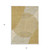 5' X 8' Gold And Beige Geometric Washable Indoor Outdoor Area Rug Transitional Style - Gold, Beige Color