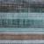 5' X 8' Teal Blue And Brown Striped Washable Indoor Outdoor Area Rug