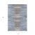 5' X 8' Sky Blue And Denim Blue Striped Washable Indoor Outdoor Area Rug