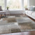 3' X 5' Silver Gray And Beige Abstract Washable Indoor Outdoor Area Rug