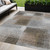 3' X 5' Silver Gray And Beige Abstract Washable Indoor Outdoor Area Rug