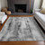 5' X 8' Gray Washable Non Skid Indoor Outdoor Area Rug