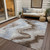 5' X 8' Taupe And Ivory Abstract Washable Indoor Outdoor Area Rug - Taupe, Ivory