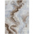 5' X 8' Taupe And Ivory Abstract Washable Indoor Outdoor Area Rug - Taupe, Ivory