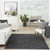 6' X 9' Charcoal and Gray Indoor Outdoor Area Rug - 606114737780