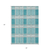 5' X 8' Teal Blue Gray And Ivory Plaid Washable Indoor Outdoor Area Rug - 606114998228