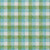 3' X 5' Lime Green Aqua And Beige Plaid Washable Indoor Outdoor Area Rug