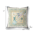 16" x 16" Beige and Black Peacock Blown Seam Floral Indoor Outdoor Throw Pillow - 606114753414