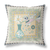 16" x 16" Beige and Black Peacock Blown Seam Floral Indoor Outdoor Throw Pillow - 606114753414