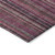 3' X 5' Pink Mauve And Blush Striped Washable Indoor Outdoor Area Rug