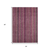3' X 5' Pink Mauve And Blush Striped Washable Indoor Outdoor Area Rug - 880016692402