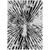 5' X 8' Ivory Black And Gray Abstract Washable Indoor Outdoor Area Rug - 608219269791