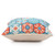 20" X 20" Blue Zippered Patchwork Indoor Outdoor Throw Pillow