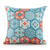 20" X 20" Blue Zippered Patchwork Indoor Outdoor Throw Pillow - 606114698197
