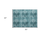2' X 3' Teal Floral Medallion Washable Non Skid Indoor Outdoor Area Rug - 608219253073