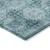 2' X 3' Teal Floral Medallion Washable Non Skid Indoor Outdoor Area Rug - 608219253073