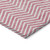 3' X 5' Pink And Ivory Chevron Washable Indoor Outdoor Area Rug