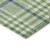 5' X 8' Green And Ivory Plaid Washable Indoor Outdoor Area Rug