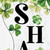 36" Gold Green And White Solid Wood Hello St Patrick's Day Shamrock Porch Sign