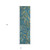 8' Runner Navy Blue Paisley Washable Non Skid Indoor Outdoor Runner Rug