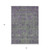 5' X 8' Fern Green And Purple Oriental Washable Indoor Outdoor Area Rug