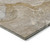 2' X 3' Brown Beige and Gold Abstract Washable Indoor Outdoor Area Rug