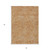 5' X 8' Copper And Beige Abstract Washable Indoor Outdoor Area Rug