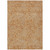 5' X 8' Copper And Beige Abstract Washable Indoor Outdoor Area Rug