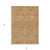 5' X 8' Copper And Beige Abstract Washable Indoor Outdoor Area Rug