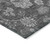 5' X 8' Gray Charcoal And Silver Floral Washable Indoor Outdoor Area Rug Transitional Style - Gray, Charcoal, Silver Color