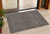 3' X 5' Brown And Light Blue Abstract Washable Indoor Outdoor Area Rug